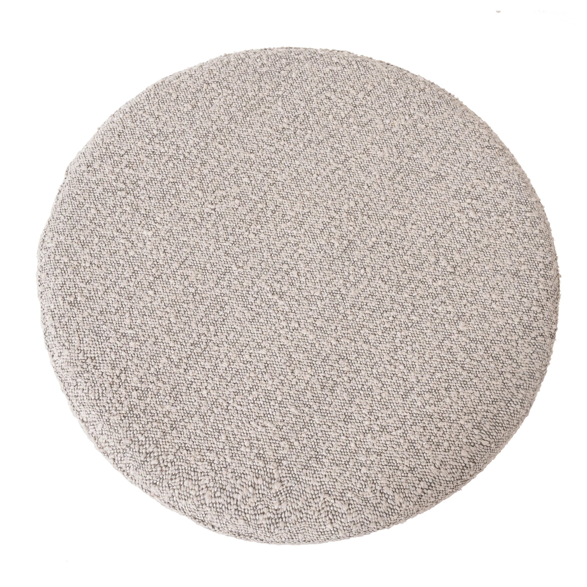 Bouclé Fabric Upholstered Ottoman