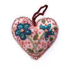 Ornaments 4 Orphans-Embroidered Heart